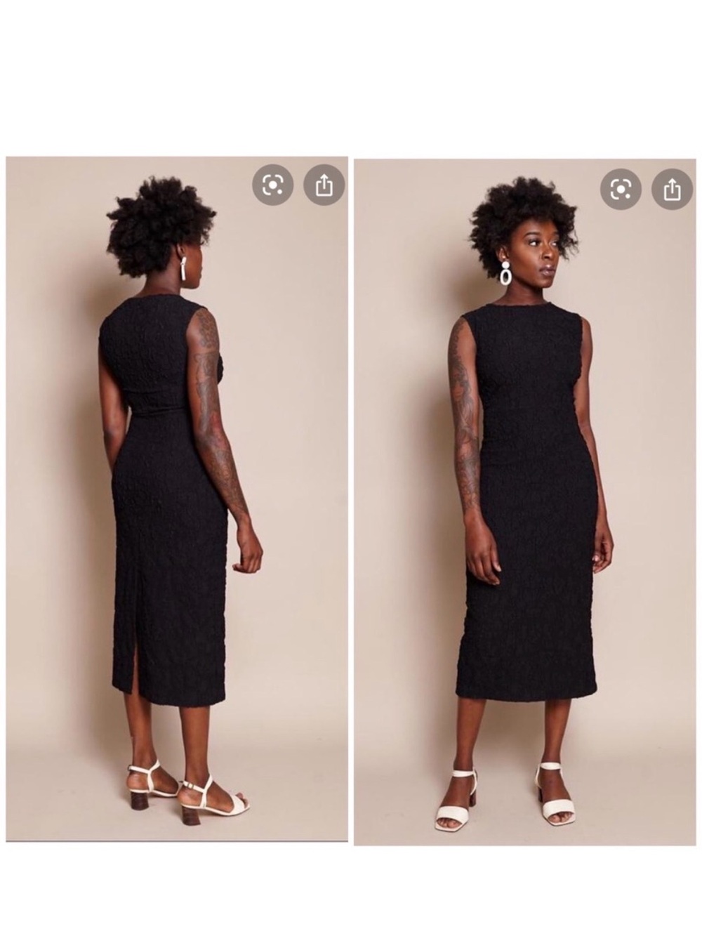 Rachel Comey Black Sleeveless Lace Midi Dress - Picture 5 of 11